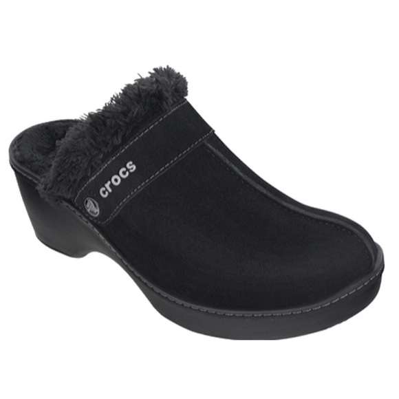 croc clogs fur